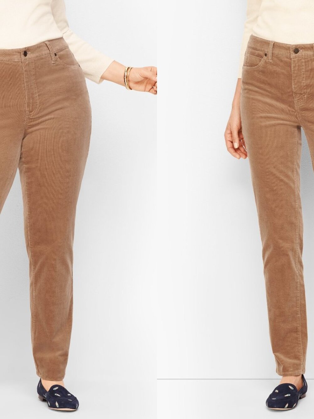 TALBOTS plus high waist straight leg corduroy jeans (16W)